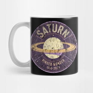 Saturn: The Ringed Giant of the Cosmos Mug